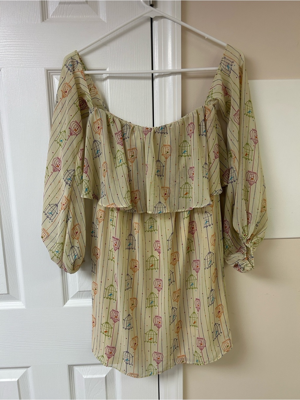 Judith March Birdcage Cold Shoulder Tunic Top